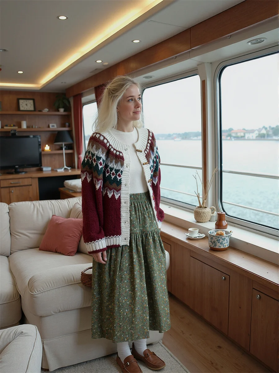 

Юбки-миди с цветочным принтом, женские плиссированные рюши по подолу, лоскутная сетка, многослойные, художественные, минималистичные, осенние, модные, классические, гладкие