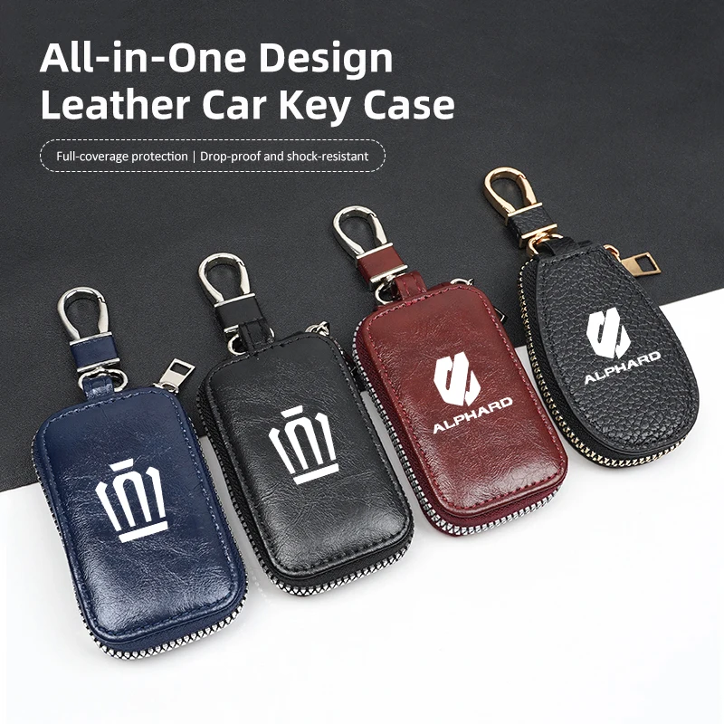Key Protective Case Men Women KeyChain Key Storage Bag For Toyota Alphard Crown Vellfire Car Accessories 2026 New