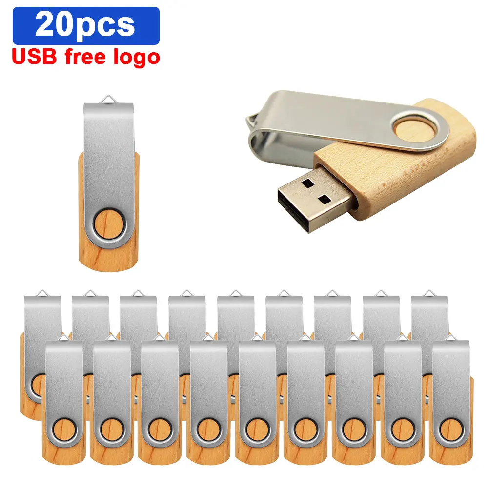 

USB-флеш-накопитель деревянный, 8/128/64/32/16 ГБ, 20 шт./лот