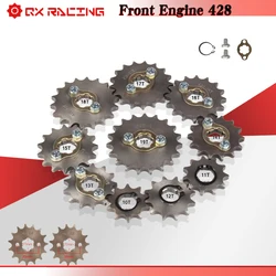 17 20mm 10T-19T Front Engine Sprocket For KAYO BSE SSR SDG Dirt Pit Bike ATV Quad Go Kart Moped Scooter Motorcycle 428# Chain