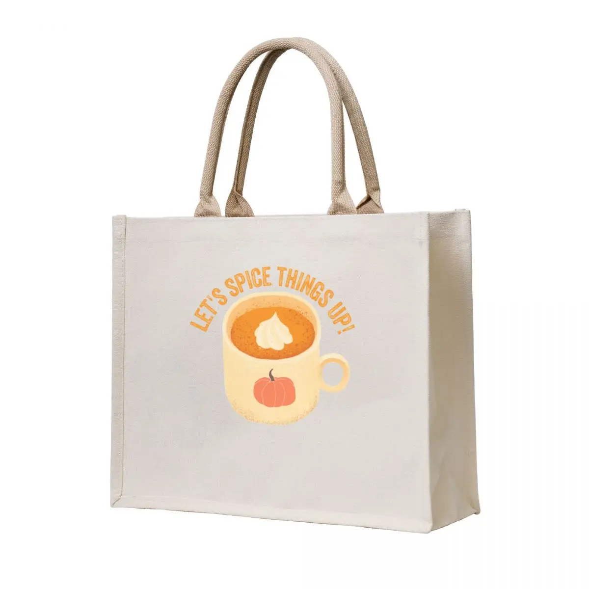 

Let's Spice Things Up - Pumpkin Spice Latte Tote Bag women bag Women bags university shopper bag
