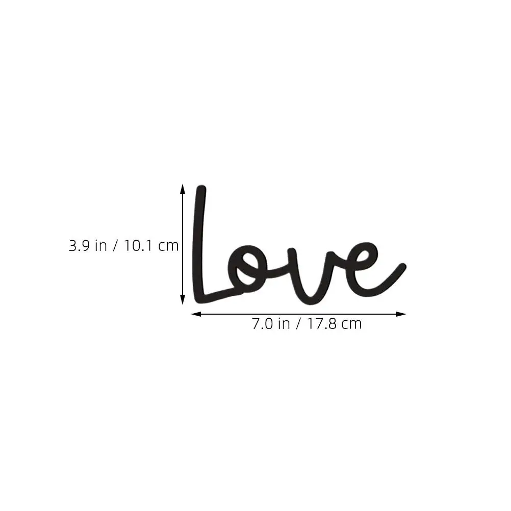 ป้ายไม้ Love You Bye บริษัทไม้แกะสลัก Retro Bohemian Home จี้สําหรับ Home Letter Wall Decor ห้องนอนจี้