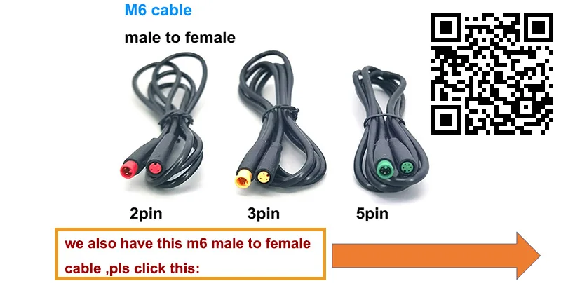 6mm M6 2/3/4/5-poliger Stecker-Buchse-Verbinder für E-Bike, wasserdicht, für Brems- und Signalsensoren, Scooter-Stromkabel – Detail 1