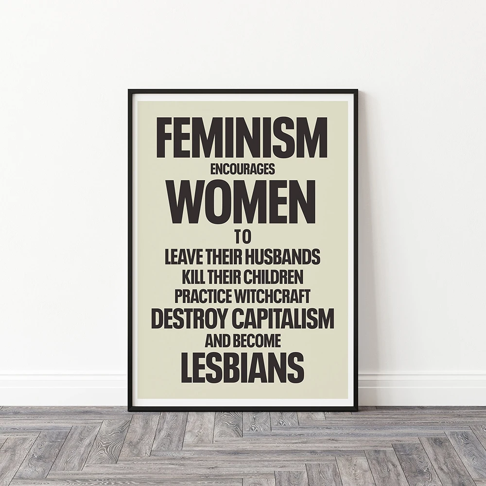 Feminist Girl Power Empowered Equality Quote Wall Art Canvas Painting Nordic Poster And Print Wall Picture For Living Room Decor