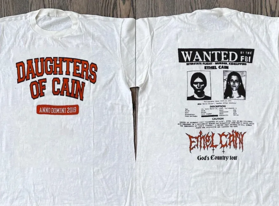 Ethel Cain Daughterd Of Cain God Country Tour T Shirt Full Size S-5XL