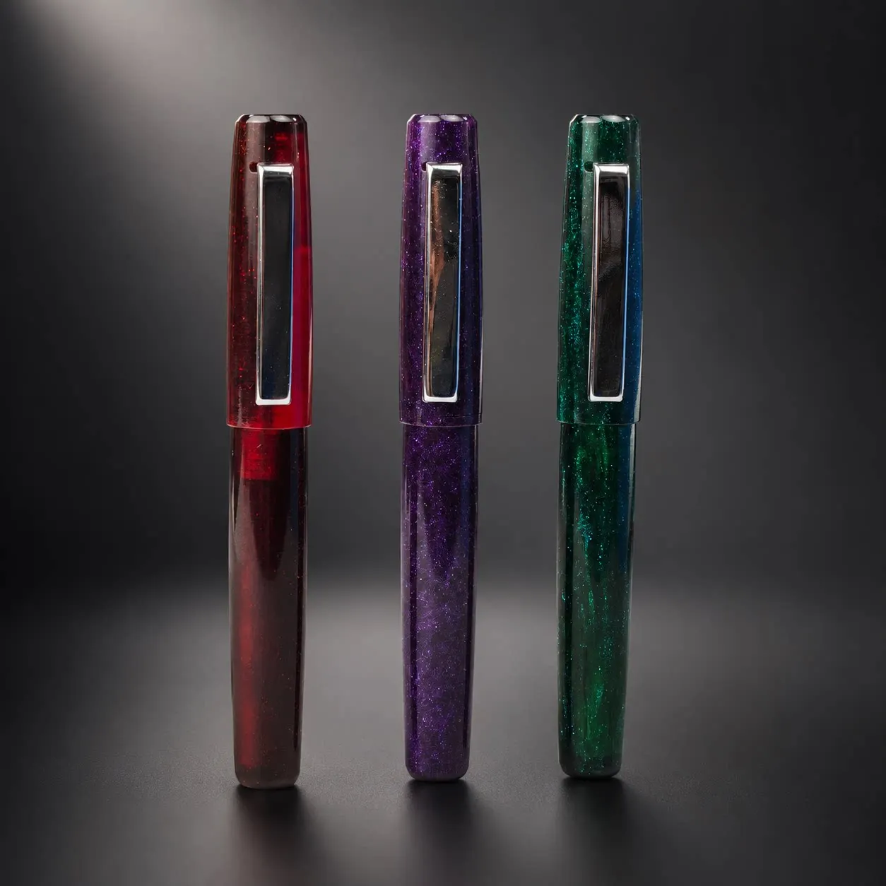 Pocket Mini Thick Barrel Short Fountain Pen Portable 2.6mm Caliber Refillable Metal Clip Pen Office School Supplies Stationery