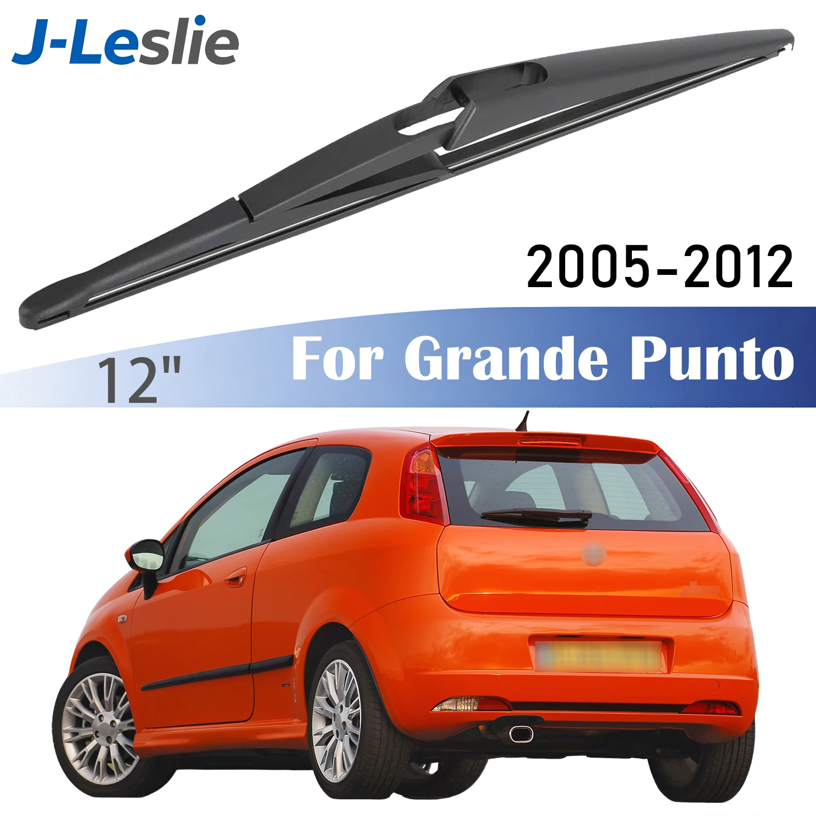 

12" Rear Wiper Blade For Fiat Grande Punto 199 2005-2012 Windshield Windscreen Wipers Washer Rain Brushes Car Accessories