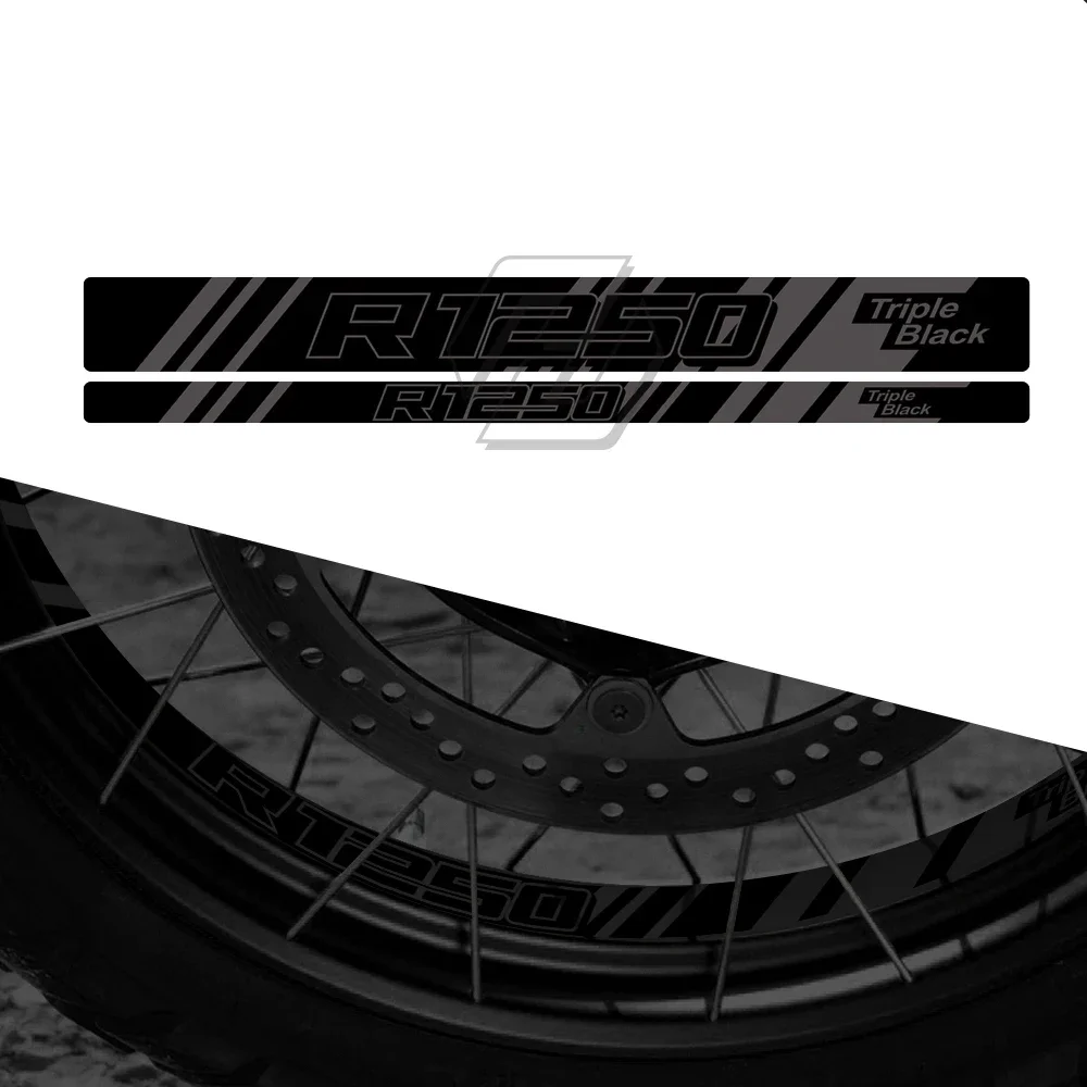 

For BMW R1200GS R1250GS Adventure After 2006 Motorcycle Front/Rear Wheel Reflective Sticker