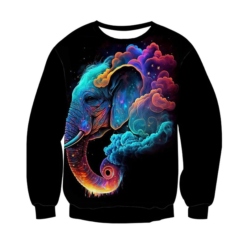 

Fashion 3D Animals Printed Sweatshirts Trend Autumn Long Sleeve O Neck Mens Pullovers Casual Streetwear Oversized Hoodies Tops