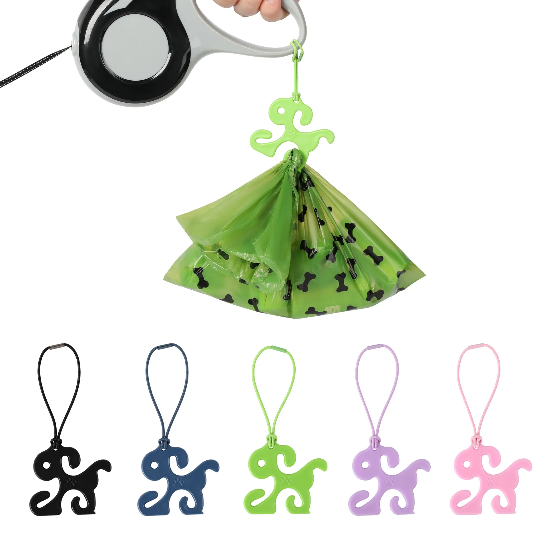 New portable dog leash for walking dogs, handy tool for picking up ...