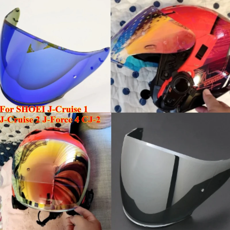 

1PCS for SHOEI J-Cruise 1 J-Cruise 2 J-Force 4 CJ-2 Motorcycle Helmet Lens Open Face Shield Viseria Capacete Moto Glasse