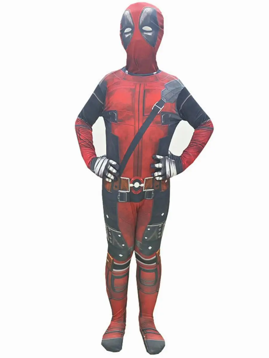 

Костюм для косплея Дэдпула 3 (Уэйд), облегающий комбинезон для выступлений по мотивам фильма, полиэстер, для весеннего сценического выступления