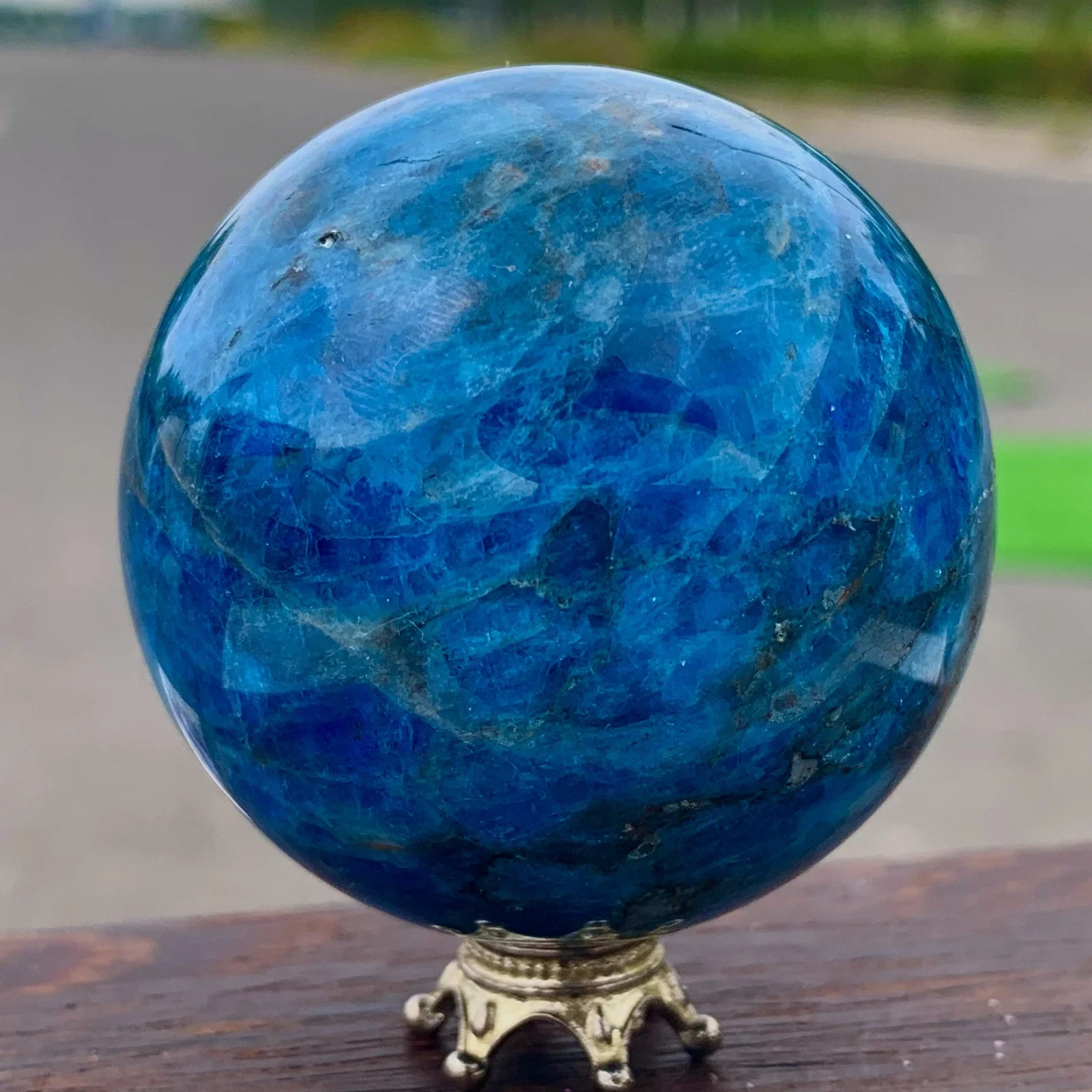 Natural Formed!Blue Apatite Spheres, Quartz Crystal Blue Ore Balls, Minerals, Reiki, Healing Balls For Repair
