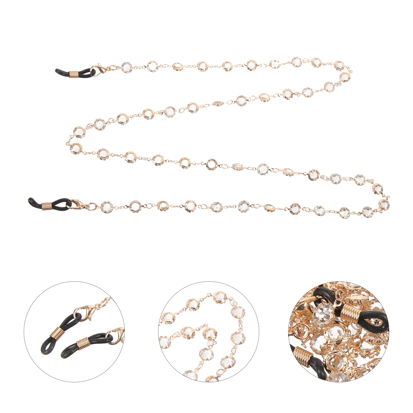 

1Pcs Eyeglass Chain High-Quality Metal Glasses Lanyard Anti-Lost Glasses Holder for Face Mask Sports and Daily Use