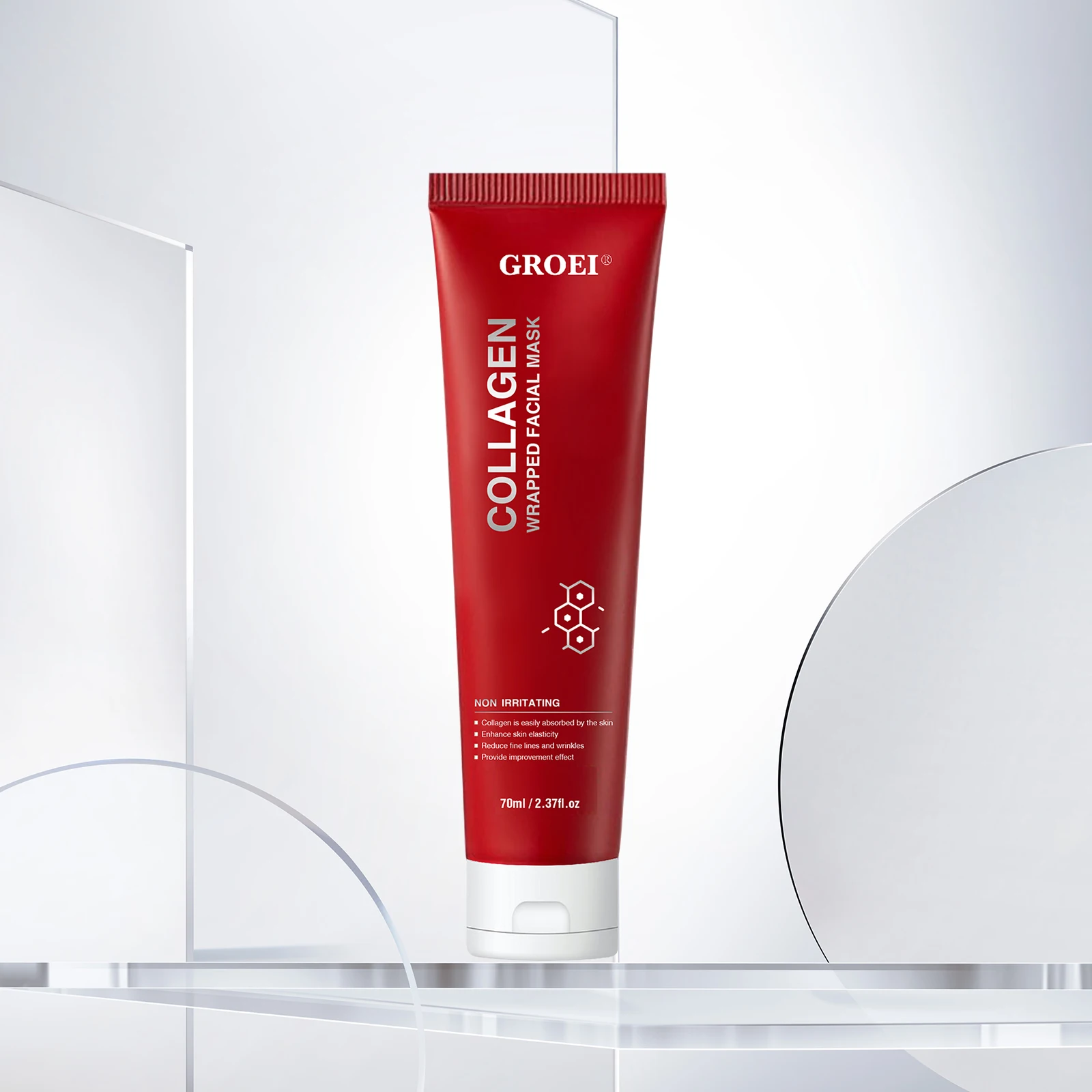 

Collagen Peel-Off Face Mask 70ml Hydrating Anti-Wrinkle for Improving Elasticity & Firmness, All Skin Types Wrapping Facial Mask