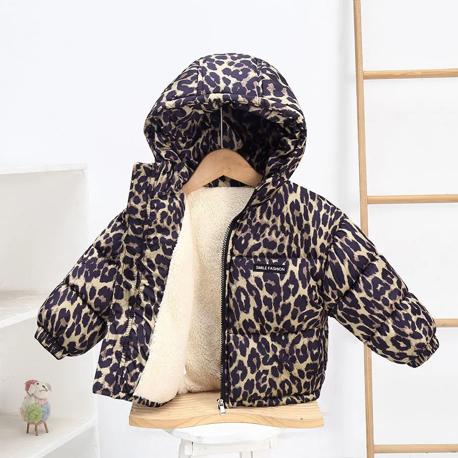 New Children's Down Cotton Clothes Thickened and Velvet