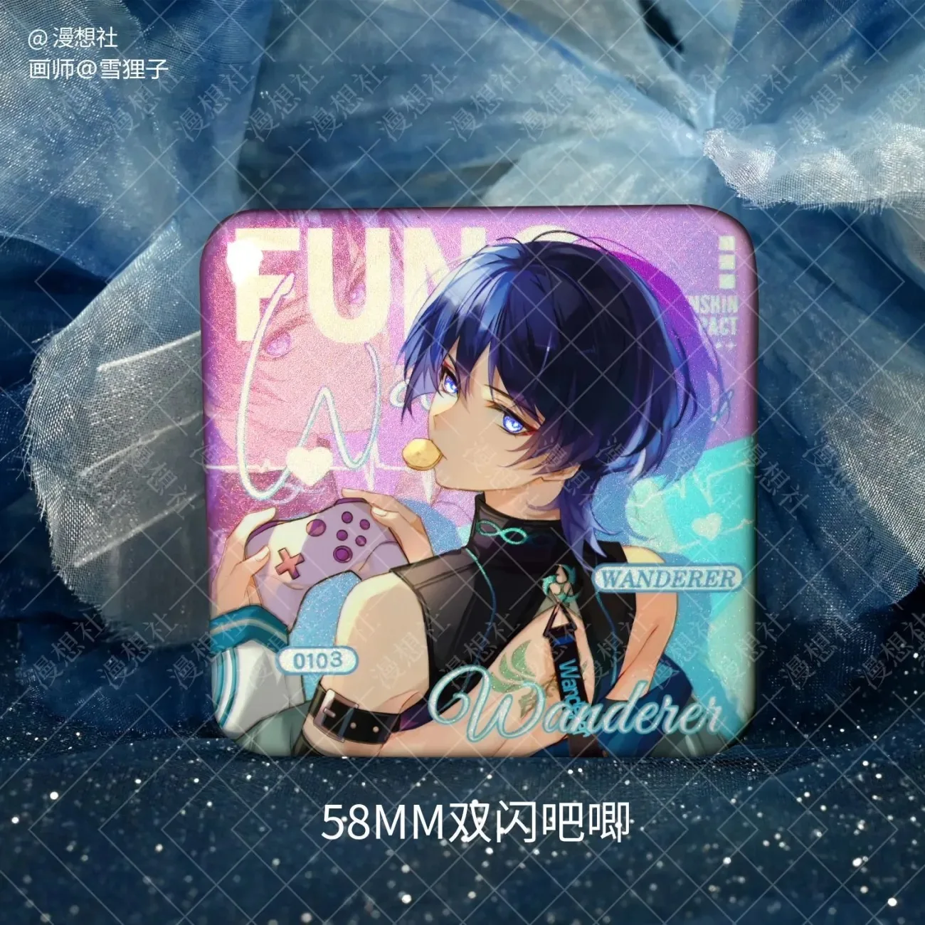 Genshin Impact Sanskrit косплей окружающий оригинальный Tongren аниме Millet Wanderer двойной блеск Bajili брендовая цветная бумага