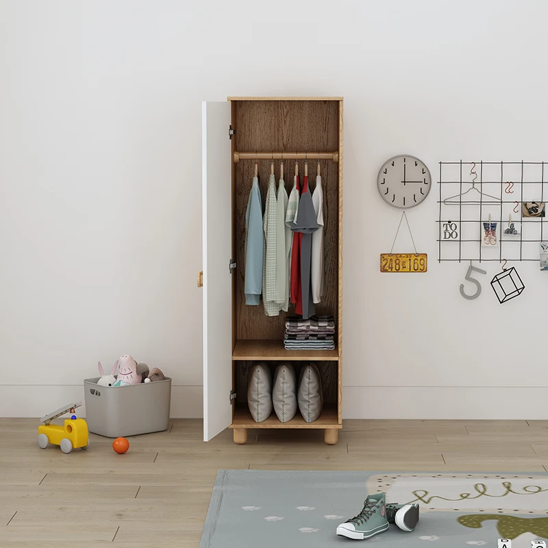 منزل صغير: خزانة ملابس منزلية للأطفال بلون خشبي أصلي، غرفة نوم، خزانة زاوية، خزانة #5