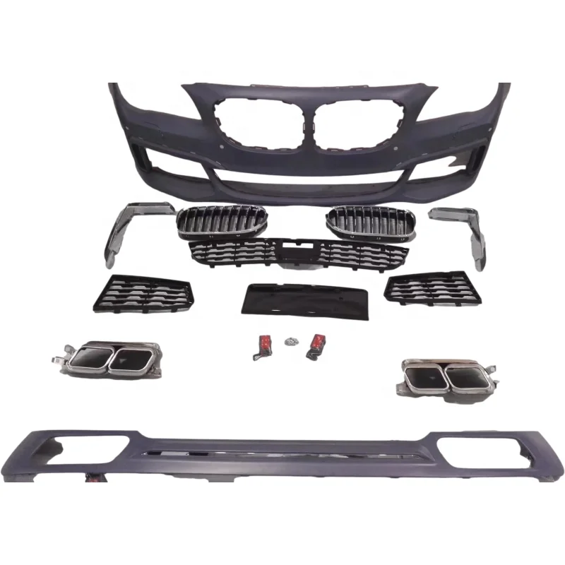

Upgrade Bodykit the Front Bumper Sets the Rear Lip Tail Throat Facelift to M 760 Style for bmw 7 Series F01 F02 2009-2015
