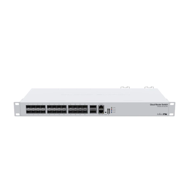 MikroTik CRS326-24S+2Q+RM Managed switches 2*40 Gbps QSFP+ ports 24*10 Gbps SFP+ ports ROS dual system