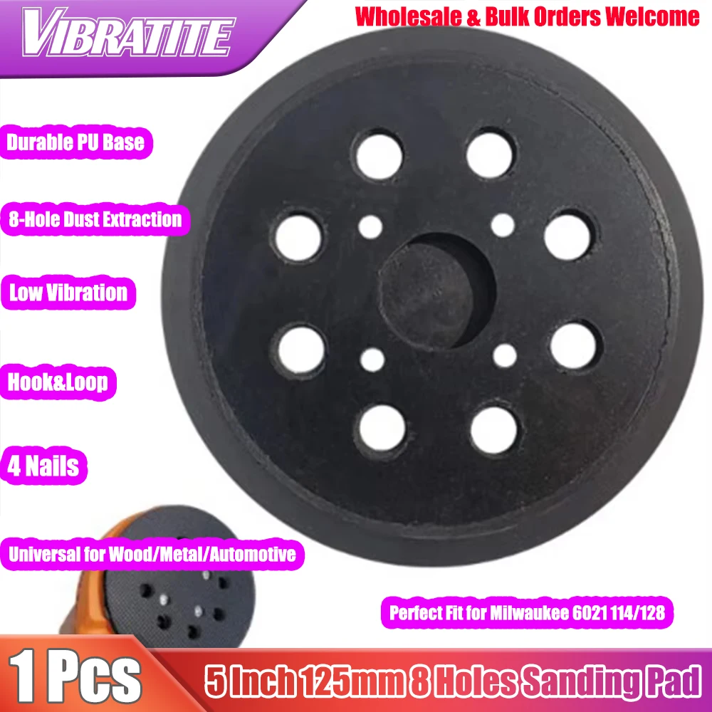 5 Pollice Gancio e Loop Sander Backing Pad Milwaukee Sostituzione Sanding Pad per Ryobi RS290 milwaukee 6021-21 Craftsman 315.11217