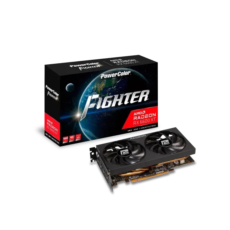 Brand New PowerColor AMD Fighter RX 6600 8GB GDDR6 hot sell graphics card PowerColor AMD Fighter RX 6600 XT 8GB GDDR