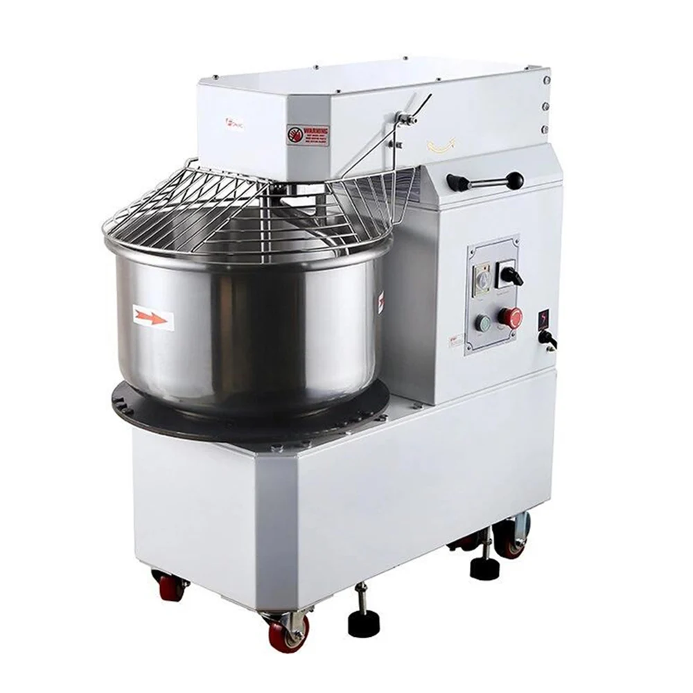 40 Liters Pizza Dough Mixer Commercial Spiral Dough Mixer with Lifting Head and Removable Bowl