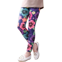 Kids Pant Summer Spring Children Clothing Girls Slim Tight Pants Floral Leggings For Baby Girl Clothing