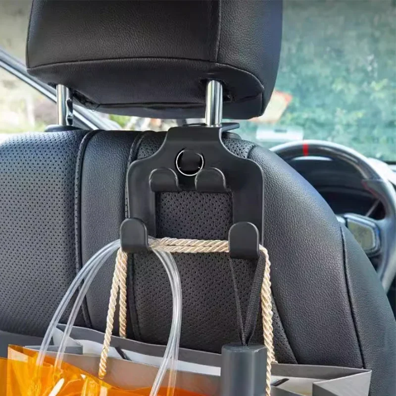 Multi Purpose Car Hook Front Rear Seat Back Mobile Phone Support Holder For Universal Vehicle Interior Accessories