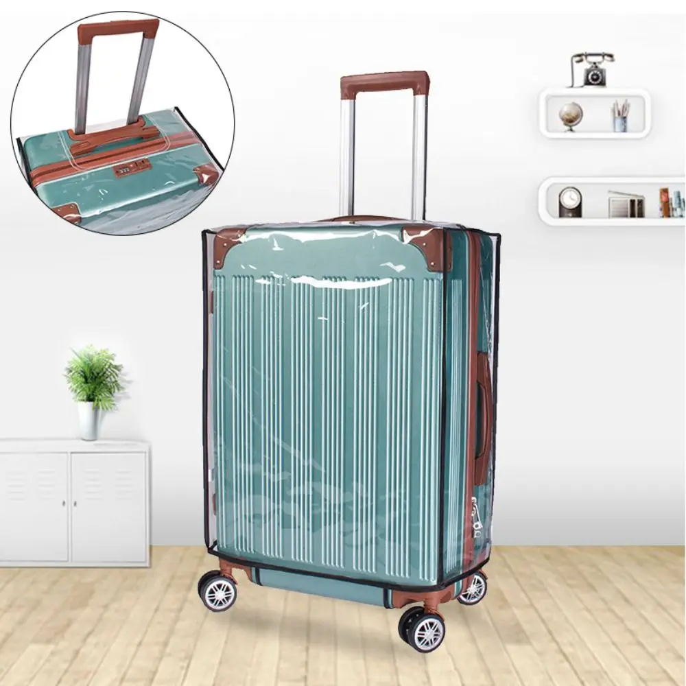 PVC Transparent Luggage Cover Waterproof Luggage Storage Covers Travel Dustproof Protector Suitcase Covers Travel Accessories