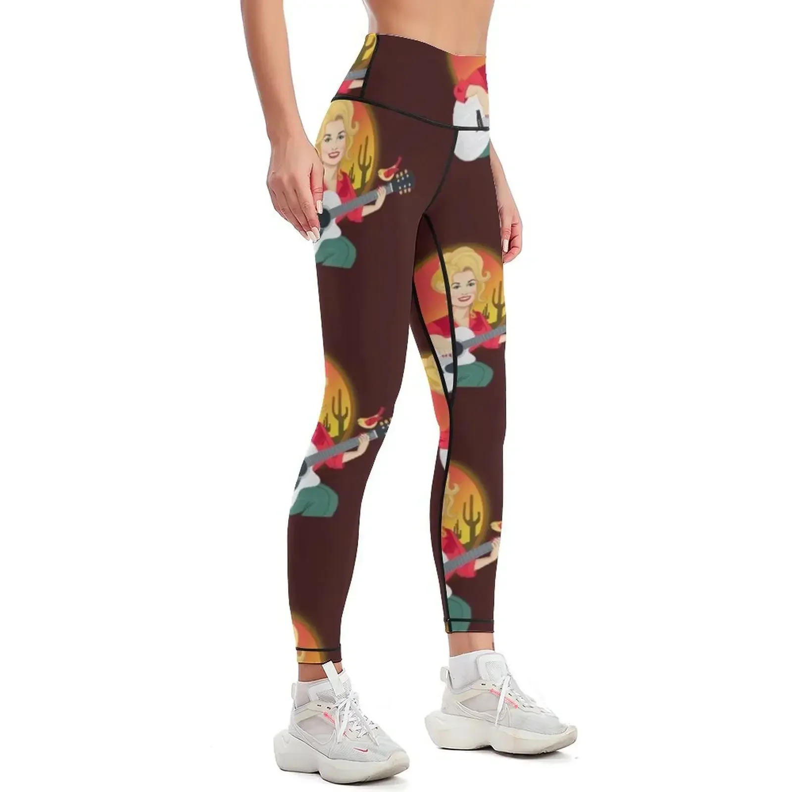 Dolly Parton The Queen of Country Music Leggings sportswear gym high waist Sports pants for Womens Leggings