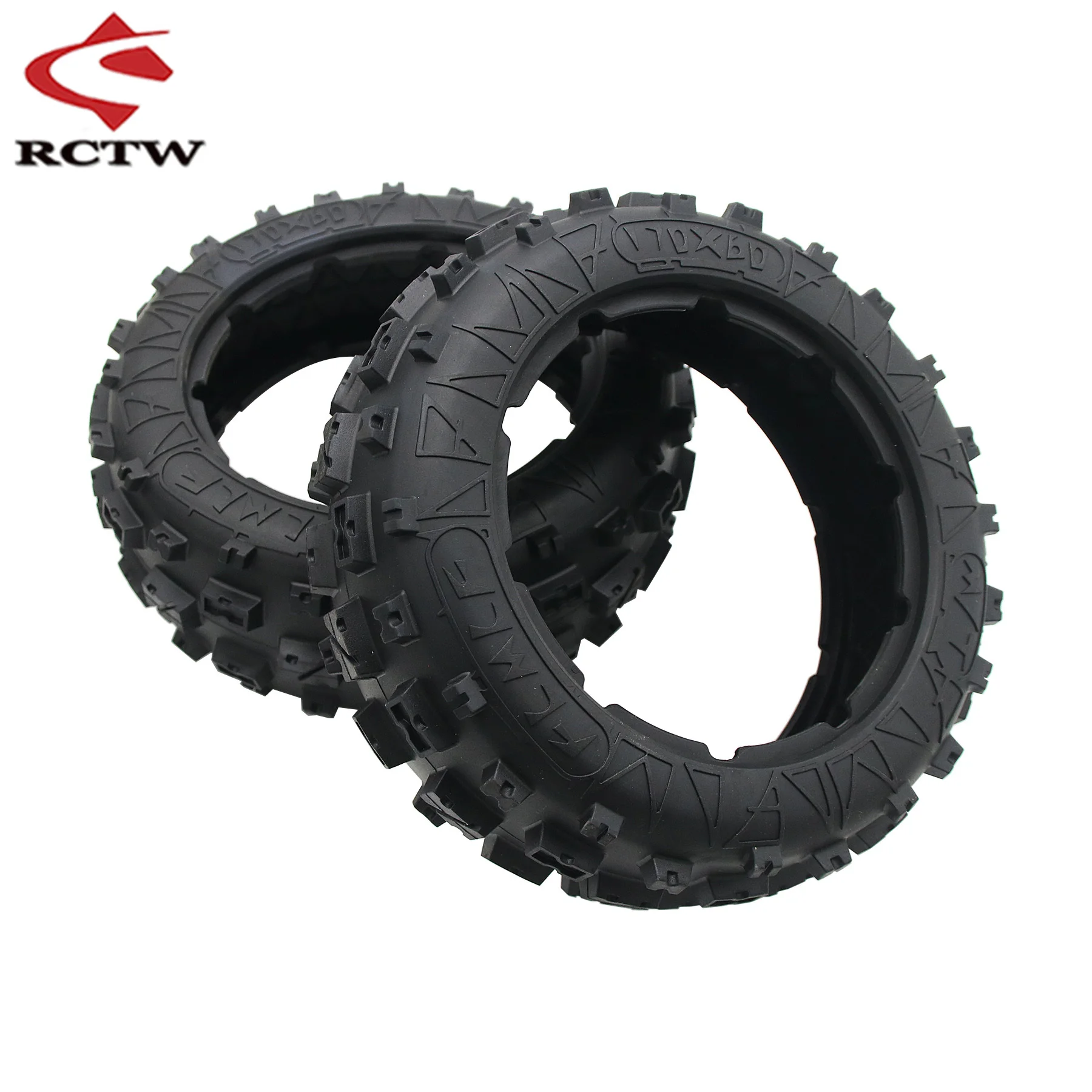 Nâng Cấp Trước & Sau Khai Khẩn Đất Hoang Lốp Xe Lắp Ráp Bộ Cho 1/5 Hpi Rofun Rovan Km Baja 5b Rc Xe Đồ Chơi Phần