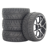 For MJX HYPER GO 14303 14302 14301 Metal Wheel Tires 1/14 Rally CNC High Strength Metal Wheels Height increasing set