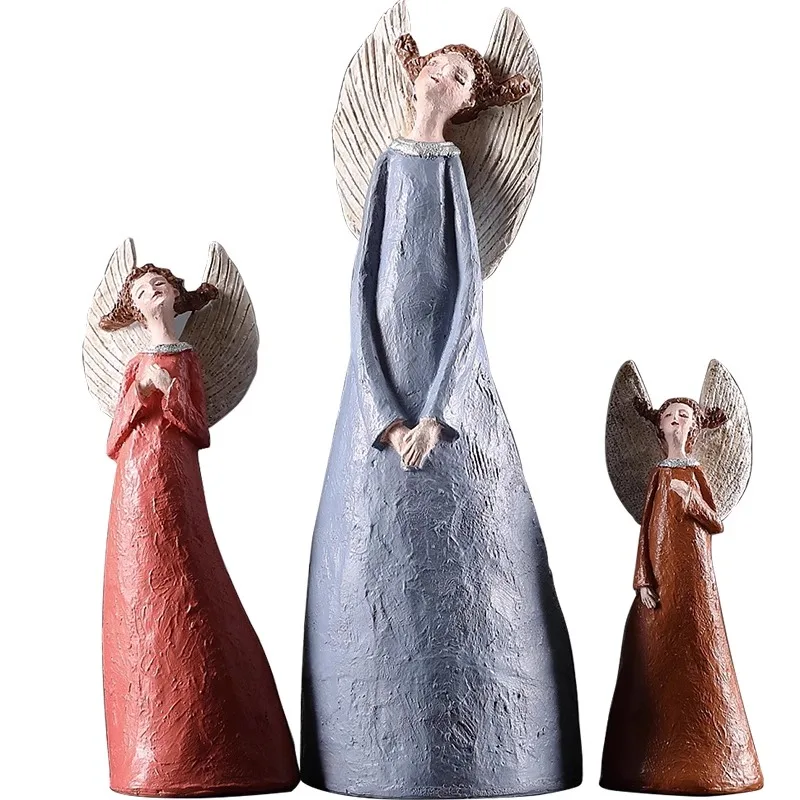 

Nordic style modern simple angel girl ornament room bedroom girl angel desktop retro decoration