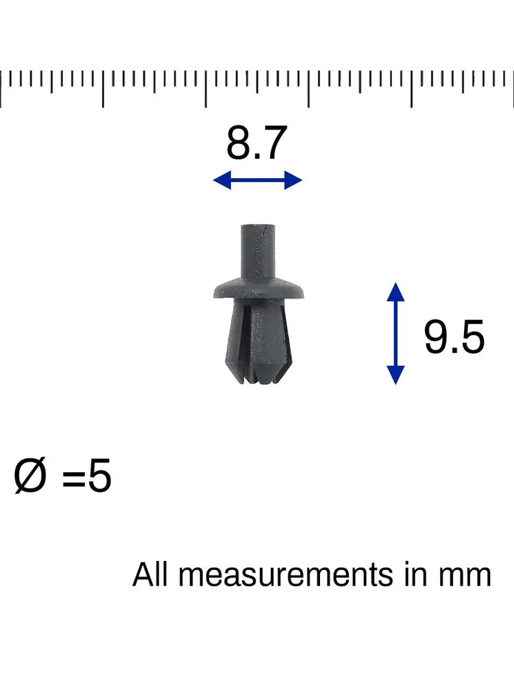 Plastic Expanding Rivet Clips/Trunk Lid Compartment Trim & Wheel Well Push-Type Retainer For BMW 3 5 M Series 51478166992