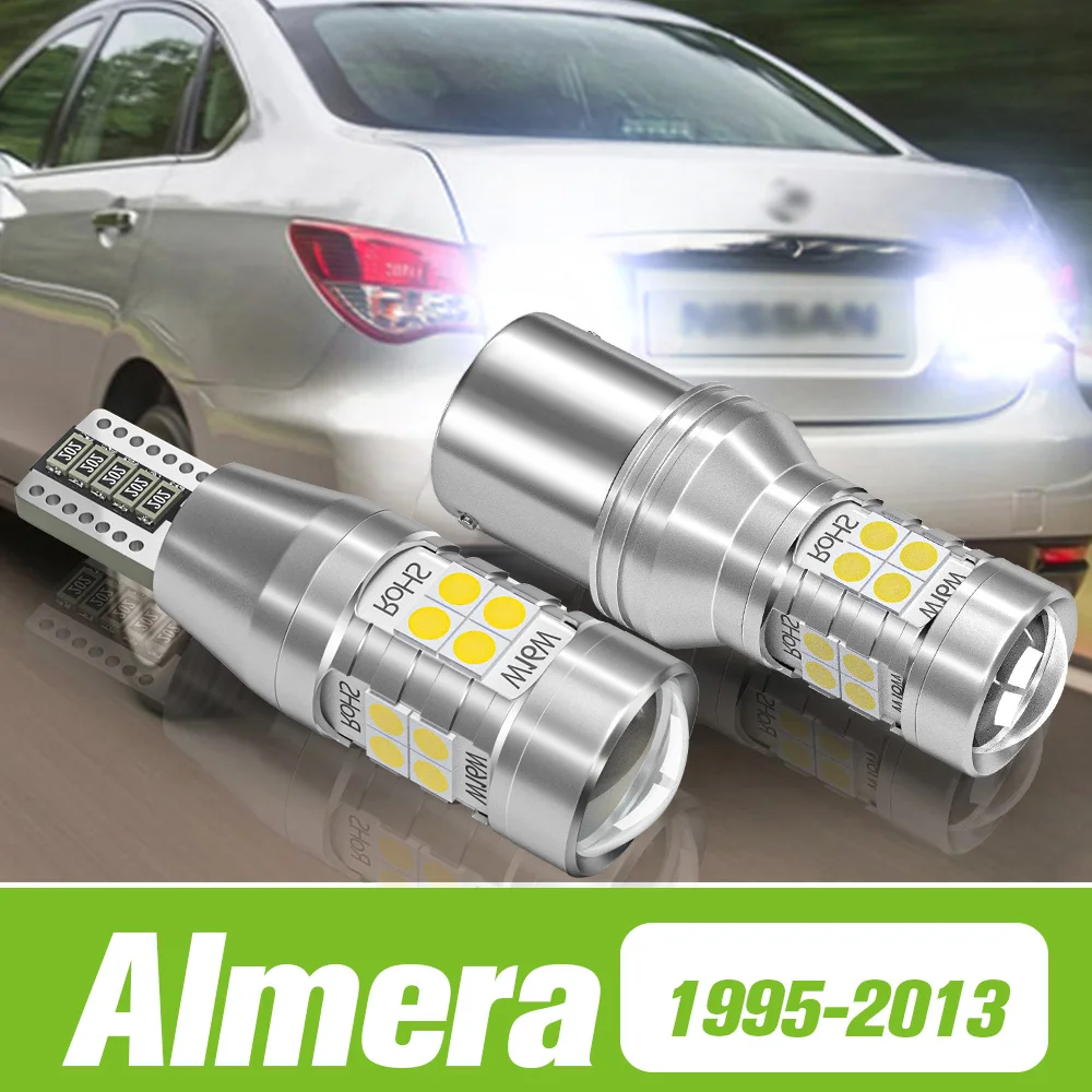 

2pcs For Nissan Almera N15 N16 B10 1995-2013 LED Reverse Light Backup Lamp 2005 2006 2007 2008 2009 2010 2011 2012 Accessories