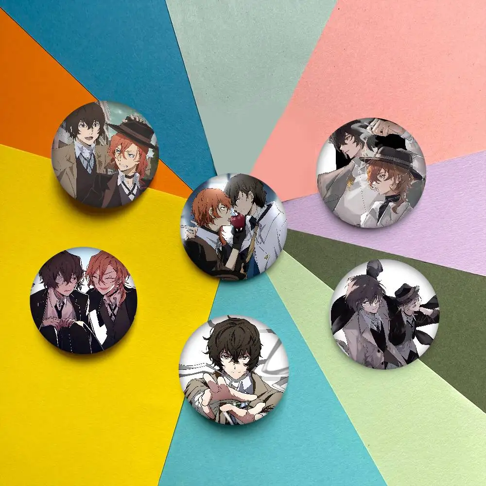 Bungo الضالة الكلاب Dazai Chuuya تخصيص لينة زر دبوس للنساء مجوهرات إبداعية مضحك شارة الكرتون عاشق قبعة