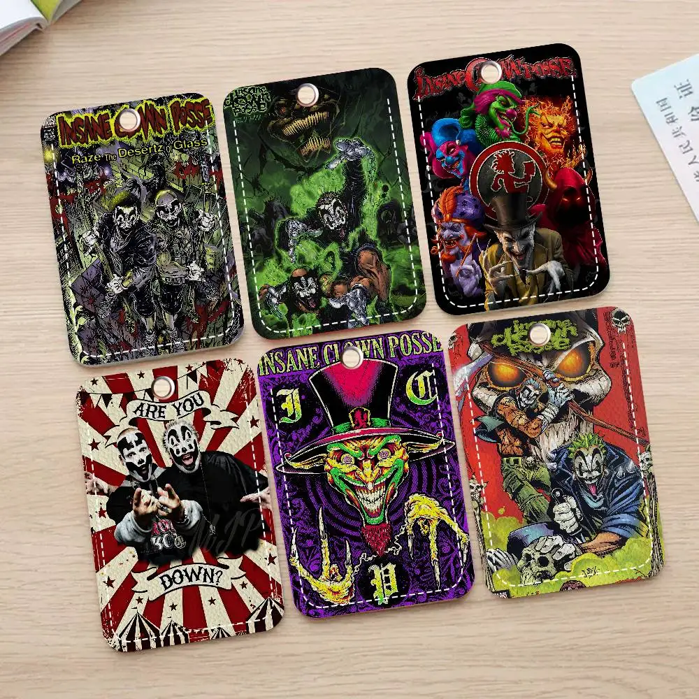 I-Insane Clown Posse Keychain Card Holders Keyring Bank Bus ID Credit Cards Key Ring Chains