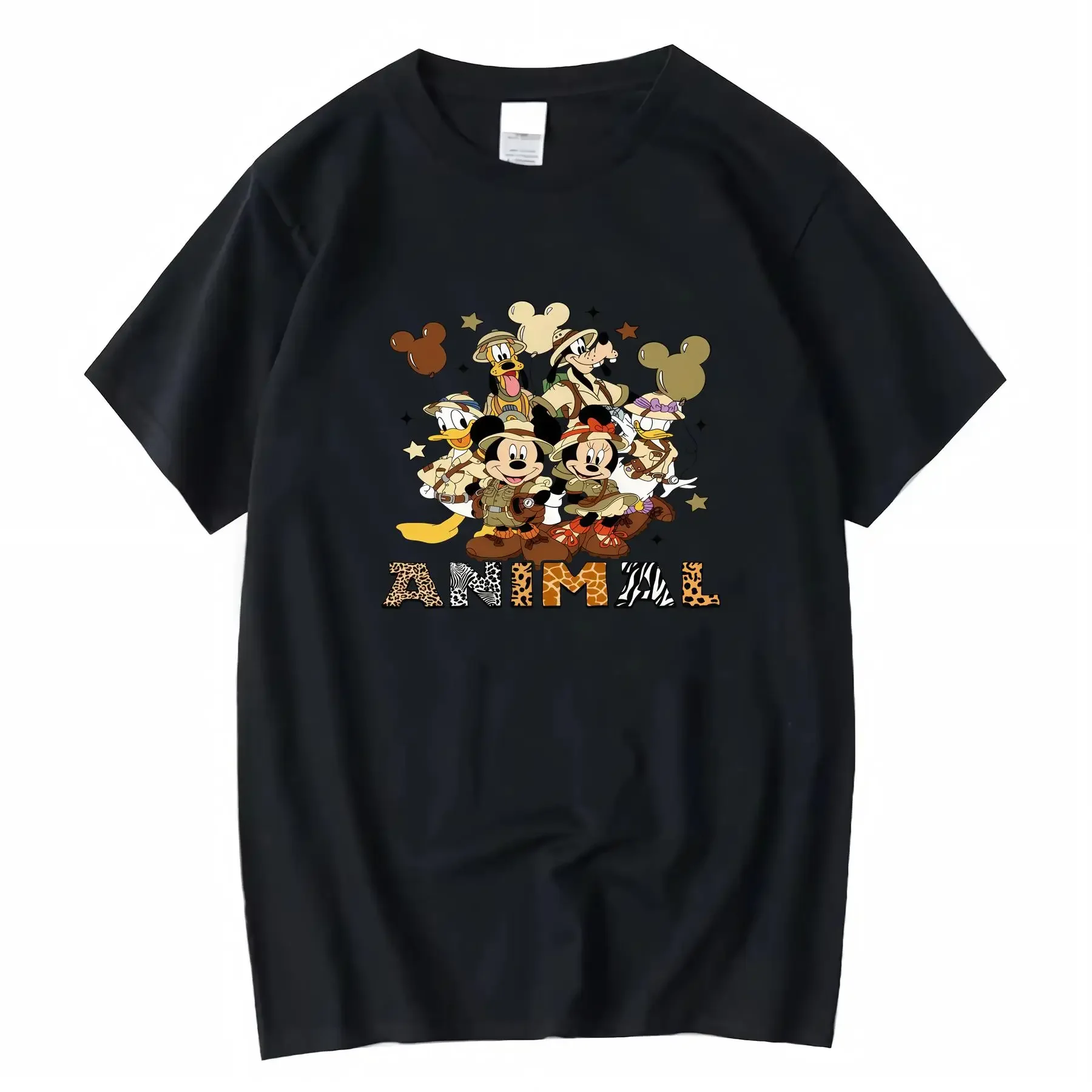 

Women'S Large Size Cute Casual T Shirt with Mickey Mouse Friends Design Breathable Perfect for Summer Beach Parties vintage