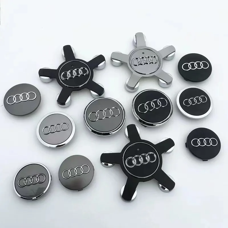 4pcs 60mm 61mm 68mm 69mm Car Styling Wheel Center Cap Hub Covers Badge 4B0601170 for Audi A3 A4 A5 A6 A7 A8 S4 S6 Accessories