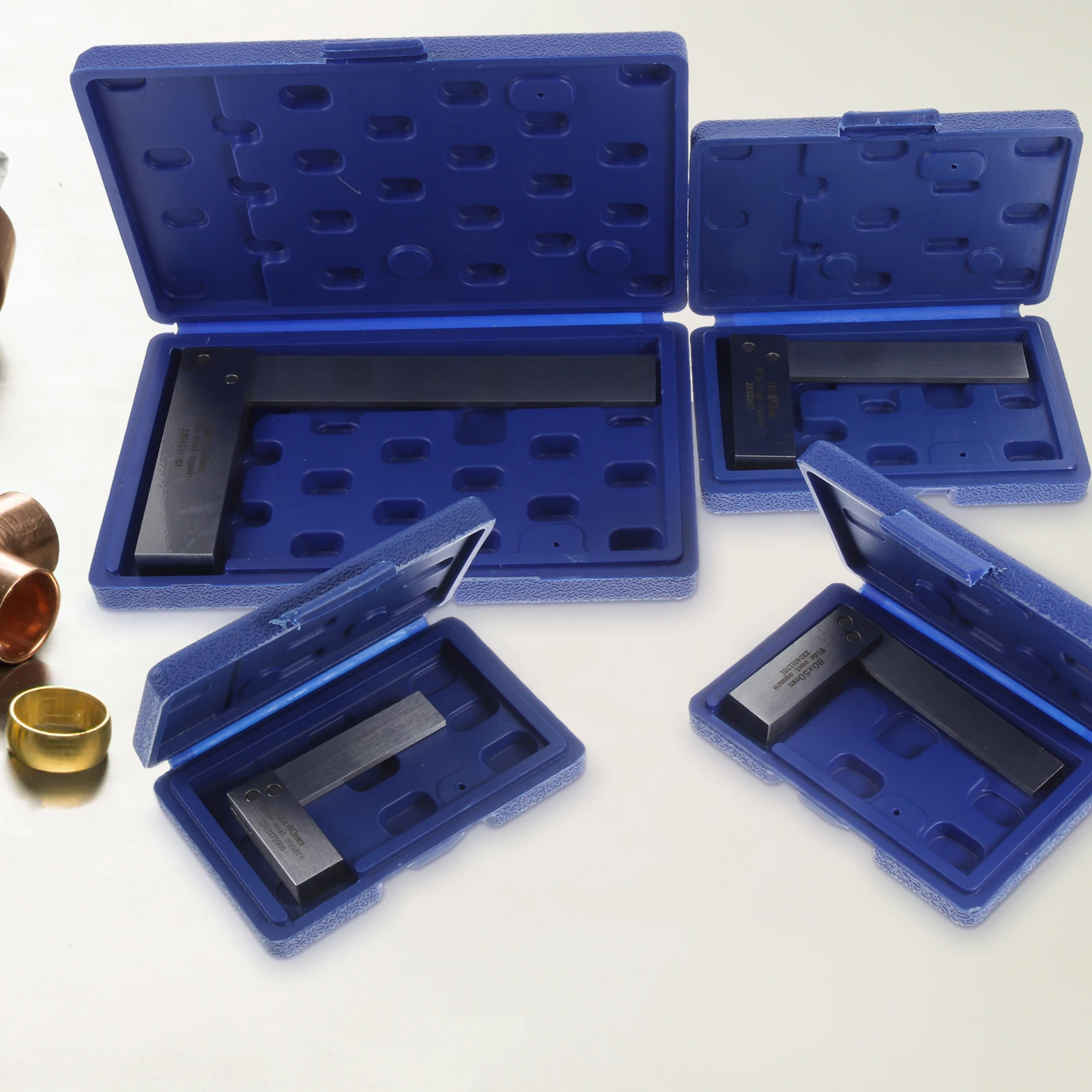 1 conjunto de régua quadrada para carpintaria, régua quadrada em forma de l de 90 graus para maquinista de precisão, ferramenta de aço para engenheiro, régua para carpintaria