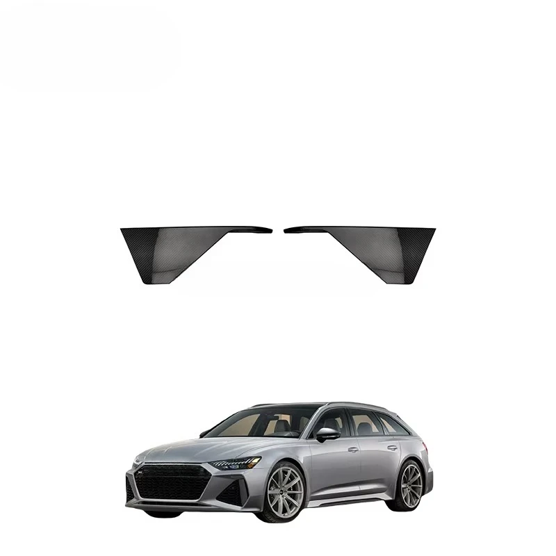 

MSY-style dry carbon fiber rear bumper side trim for RS6 body kit