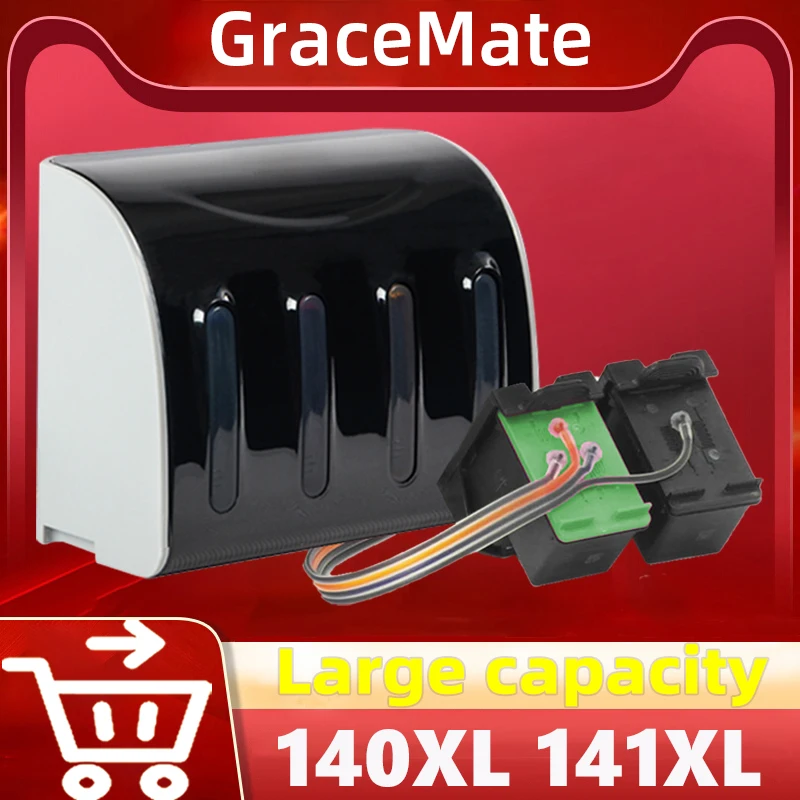 

140XL 141XL Continuous Ink System Replacement for HP 140 141 Ink Cartridge for Photosmart C4283 C4583 C4483 C5283 D5363 D4263