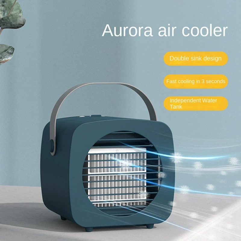 

350ML+300ML Desktop Air Cooler Household Dormitory Air Conditioner USB Refrigeration Humidification Spray Air Cooler