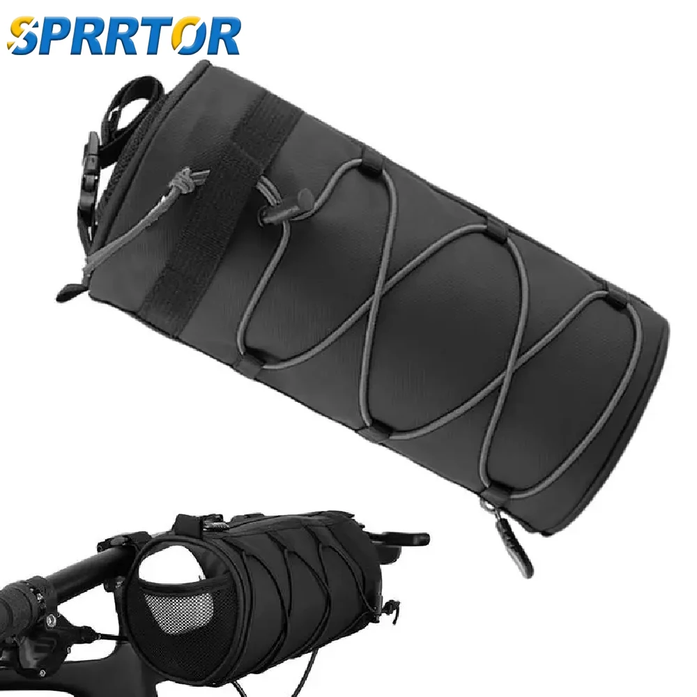 

1PCS Bike Handlebar Bag Waterproof - Bicycle Front Bag Frame Storage Roll Bag Mountain Road,Bag Professional Cycling Accessories