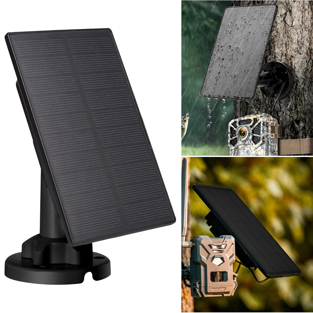 

3W 12V/6V Solar Panel Charger 360° Rotation Build-in 5000mAH Battery Solar Battery Charger Kit for Hunting Camera/Deer Feeder