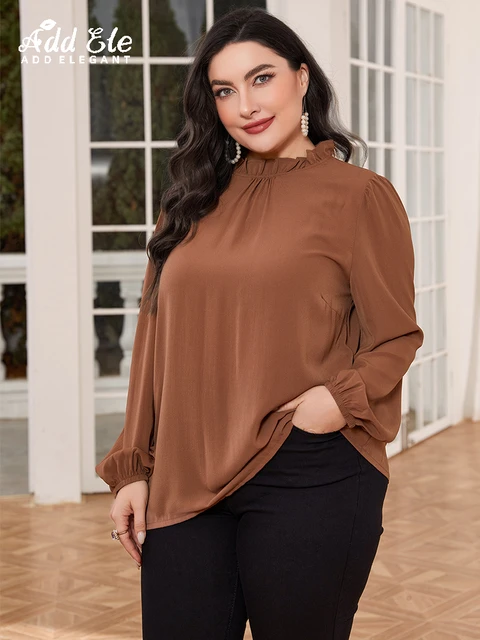 Plus size womens blouses orders for work