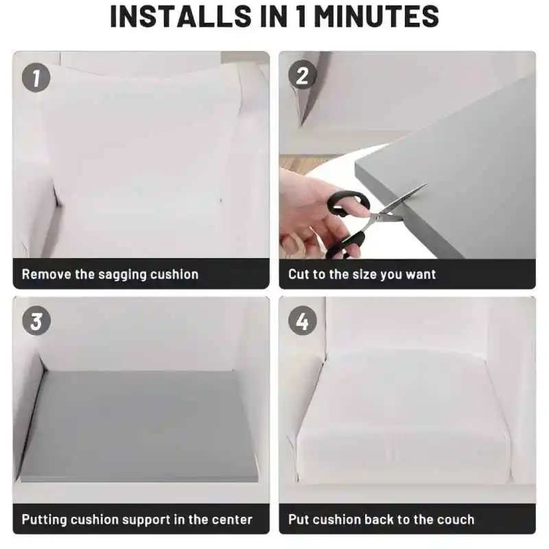 الأريكة وسادة دعم لترهل مقعد عالية الكثافة رغوة عدم الانزلاق الإسفنج وسادة ملء وسادة أريكة دعم منحنى مقعد إصلاح