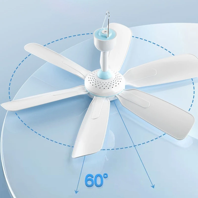 Ceiling Fan 220v 20W Mini Energy Saving Electric Hanging Fans White 45cm No Light for Dorm Wall Pavilion with Switch