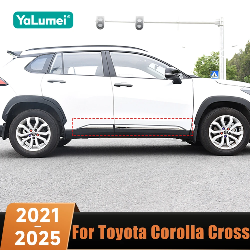 

Защитная накладка на край двери автомобиля, полоски для предотвращения столкновений, аксессуары для Toyota Corolla Cross XG10 2021 2022 2023 2024 2025 Hybrid